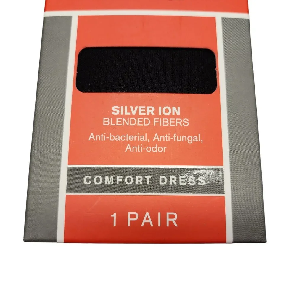 Therapeutic Diabetic Socks - Comfort Dress - Unisex Men 8-11 / Women 10-12 Black